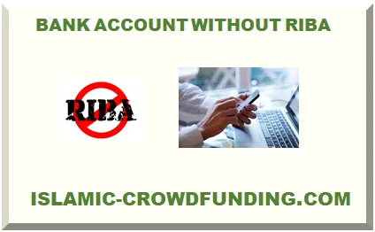 BANK ACCOUNT WITHOUT RIBA