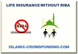LIFE INSURANCE WITHOUT RIBA